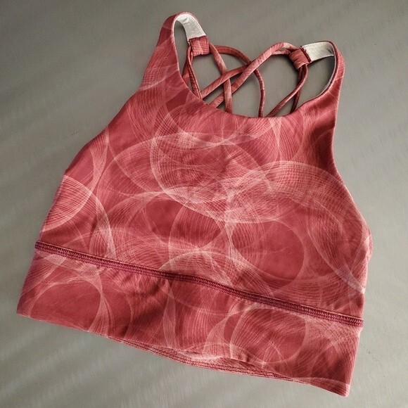 Lululemon Free to Be High-Neck Long-Line Bra Light Support Mulled Wine sz 6 - Picture 1 of 9